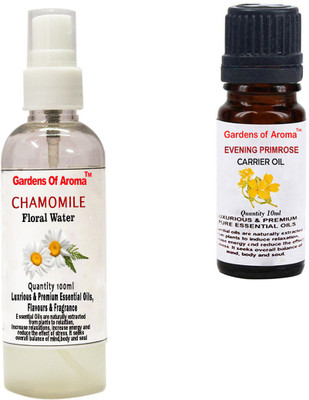 

Gardens Of Aroma Chamomile Floral Water And Evening primrose Carrier Oil(110 ml)