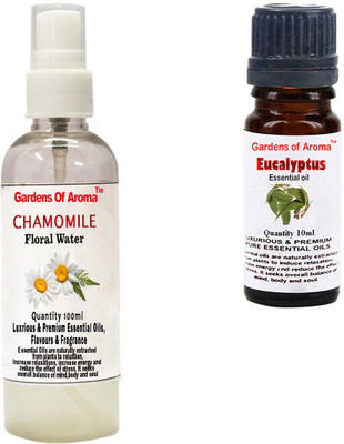 

Gardens Of Aroma Chamomile Floral Water And Eucalyptus Essential Oil(110 ml)