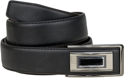 

Genious Men Formal Black Genuine Leather Belt, Black;brown