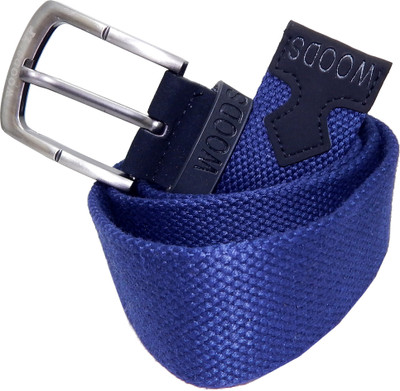 

WOODS Men Formal, Casual Blue Canvas, Fabric, Synthetic Belt