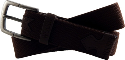 

WOODS Men Formal, Casual Brown Canvas, Fabric, Synthetic Belt