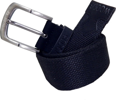 

WOODS Men Formal, Casual Black Canvas, Fabric, Synthetic Belt