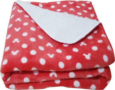 

My Newborn Polka  Crib Baby Blanket(Polyester, Red