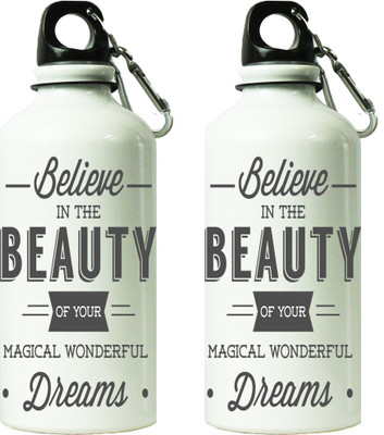ShopBuzz 600 ml Aluminium Bottle(Pack of 2, Multicolor)