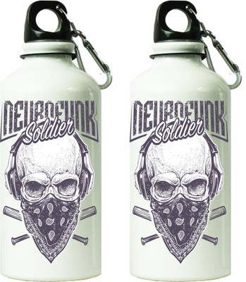 ShopBuzz 600 ml Aluminium Bottle(Pack of 2, Multicolor)