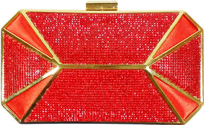 

opazo Party, Casual, Formal Red, Gold Clutch, Gold;red