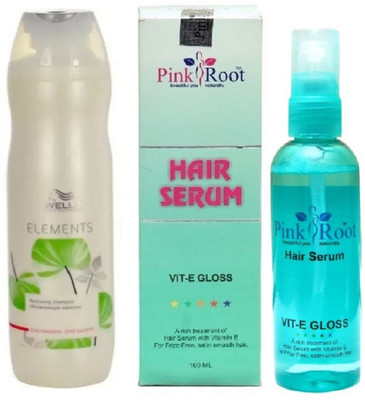 

Pink Root Hair Serum and Wella Elements Shampoo(Set of 2)