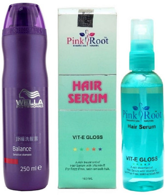 

Pink Root Hair Serum and Wella Balance Shampoo(Set of 2)