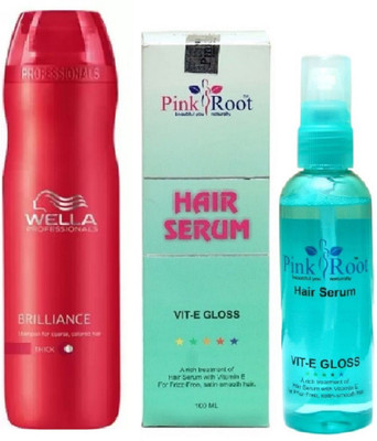 

Pink Root Hair Serum and Wella Brilliance Shampoo(Set of 2)
