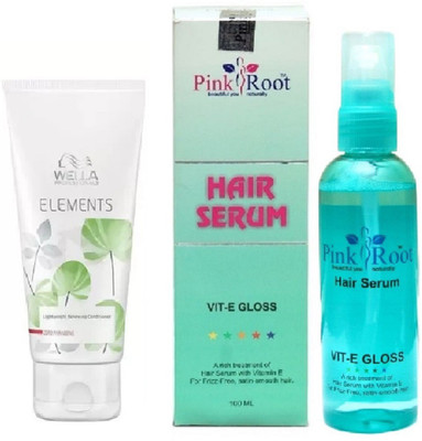 

Pink Root Hair Serum and Wella Elements Conditioner(Set of 2)