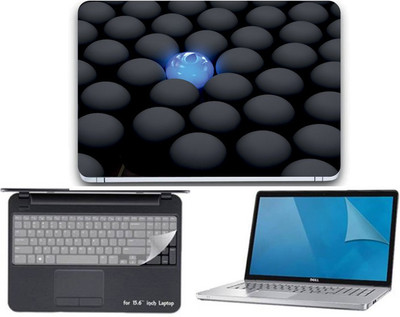 

Gallery 83 ® balls wallpaper 3 in 1 combo pack with laptop skin sticker decal, key guard, Screen protector all are laptop 15.6 inch Combo Set 3461 vinyl Laptop Decal 15.6 Combo Set