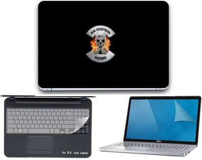 

Gallery 83 ® risk every thing wallpaper 3 in 1 combo pack with laptop skin sticker decal, key guard, Screen protector all are laptop 15.6 inch Combo Set 3344 vinyl Laptop Decal 15.6 Combo Set