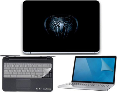 

Gallery 83 ® spiderman logo wallpaper 3 in 1 combo pack with laptop skin sticker decal, key guard, Screen protector all are laptop 15.6 inch Combo Set 3457 vinyl Laptop Decal 15.6 Combo Set