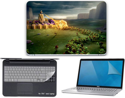

Gallery 83 ® clash of clans games wallpaper 3 in 1 combo pack with laptop skin sticker decal, key guard, Screen protector all are laptop 15.6 inch Combo Set 3596 vinyl Laptop Decal 15.6 Combo Set
