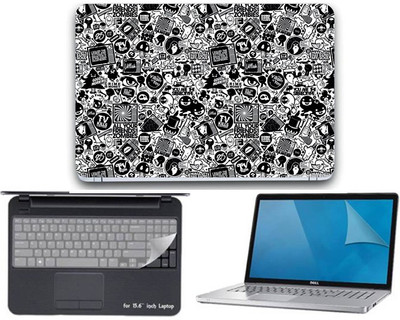 

Gallery 83 ® collage wallpaper 3 in 1 combo pack with laptop skin sticker decal, key guard, Screen protector all are laptop 15.6 inch Combo Set 3332 vinyl Laptop Decal 15.6 Combo Set