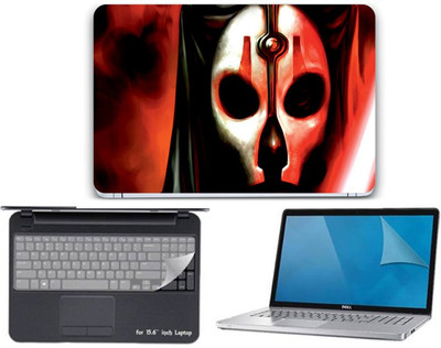 

Gallery 83 ® ghost wallpaper 3 in 1 combo pack with laptop skin sticker decal, key guard, Screen protector all are laptop 15.6 inch Combo Set 3545 vinyl Laptop Decal 15.6 Combo Set