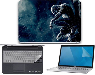 

Gallery 83 ® black spiderman wallpaper 3 in 1 combo pack with laptop skin sticker decal, key guard, Screen protector all are laptop 15.6 inch Combo Set 3591 vinyl Laptop Decal 15.6 Combo Set