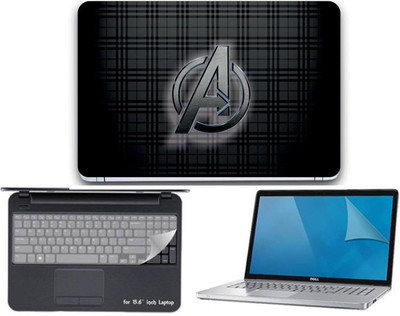 

Gallery 83 ® avanger logo wallpaper 3 in 1 combo pack with laptop skin sticker decal, key guard, Screen protector all are laptop 15.6 inch Combo Set 3403 vinyl Laptop Decal 15.6 Combo Set