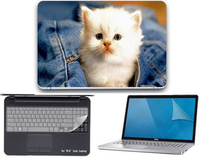 

Gallery 83 ® beautybul kitten wallpaper 3 in 1 combo pack with laptop skin sticker decal, key guard, Screen protector all are laptop 15.6 inch Combo Set 3311 vinyl Laptop Decal 15.6 Combo Set