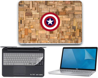 

Gallery 83 ® camptain america shield wallpaper 3 in 1 combo pack with laptop skin sticker decal, key guard, Screen protector all are laptop 15.6 inch Combo Set 3400 vinyl Laptop Decal 15.6 Combo Set