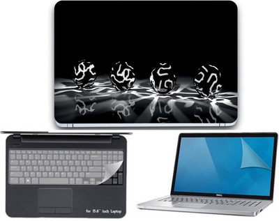 

Gallery 83 ® balls wallpaper 3 in 1 combo pack with laptop skin sticker decal, key guard, Screen protector all are laptop 15.6 inch Combo Set 3477 vinyl Laptop Decal 15.6 Combo Set