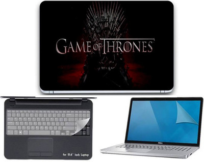 

Gallery 83 ® game of thrones wallpaper 3 in 1 combo pack with laptop skin sticker decal, key guard, Screen protector all are laptop 15.6 inch Combo Set 3494 vinyl Laptop Decal 15.6 Combo Set