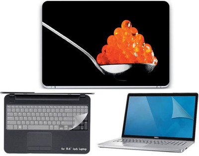 

Gallery 83 ® spoon wallpaper 3 in 1 combo pack with laptop skin sticker decal, key guard, Screen protector all are laptop 15.6 inch Combo Set 3550 vinyl Laptop Decal 15.6 Combo Set