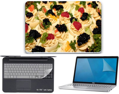 

Gallery 83 ® food wallpaper 3 in 1 combo pack with laptop skin sticker decal, key guard, Screen protector all are laptop 15.6 inch Combo Set 3551 vinyl Laptop Decal 15.6 Combo Set