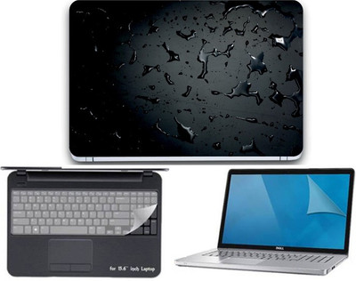 

Gallery 83 ® water texture wallpaper 3 in 1 combo pack with laptop skin sticker decal, key guard, Screen protector all are laptop 15.6 inch Combo Set 3460 vinyl Laptop Decal 15.6 Combo Set
