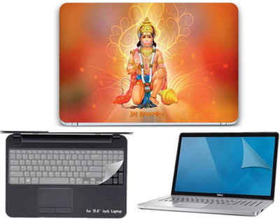 

Gallery 83 ® hanuman wallpaper 3 in 1 combo pack with laptop skin sticker decal, key guard, Screen protector all are laptop 15.6 inch Combo Set 3501 vinyl Laptop Decal 15.6 Combo Set