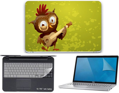 

Gallery 83 ® owl art wallpaper 3 in 1 combo pack with laptop skin sticker decal, key guard, Screen protector all are laptop 15.6 inch Combo Set 3585 vinyl Laptop Decal 15.6 Combo Set