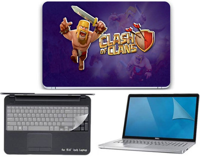 

Gallery 83 ® clash of clans games wallpaper 3 in 1 combo pack with laptop skin sticker decal, key guard, Screen protector all are laptop 15.6 inch Combo Set 3561 vinyl Laptop Decal 15.6 Combo Set