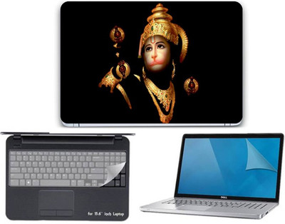 

Gallery 83 ® hanuman wallpaper 3 in 1 combo pack with laptop skin sticker decal, key guard, Screen protector all are laptop 15.6 inch Combo Set 3502 vinyl Laptop Decal 15.6 Combo Set