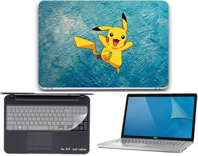 

Gallery 83 ® Pokemon (Pikachu) wallpaper 3 in 1 combo pack with laptop skin sticker decal, key guard, Screen protector all are laptop 15.6 inch Combo Set 3425 vinyl Laptop Decal 15.6 Combo Set