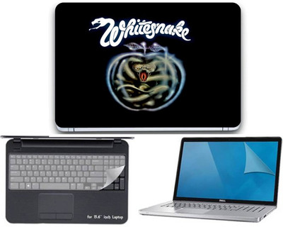 

Gallery 83 ® whitesnake wallpaper 3 in 1 combo pack with laptop skin sticker decal, key guard, Screen protector all are laptop 15.6 inch Combo Set 3451 vinyl Laptop Decal 15.6 Combo Set