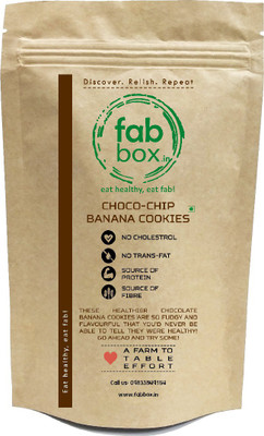 FabBox Choco-Chip Banana Cookies(140 g, Pack of 16)