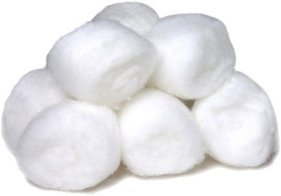 

Happy Cottons Absorbent Cotton wool 10g. Balls For Makeup Remover, Surgical, First Aid, Beauty, Adult & Baby Care Bacteria Free(20 Units)