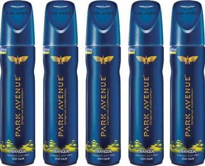 

Park Avenue TRANQUIL DEODORANT SPRAY 150 ML Deodorant Spray - For Men & Women(150 ml, Pack of 5)