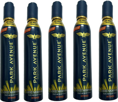 

Park Avenue GOOD MORNING INTENSE DEODORANT SPRAY 150 ML Deodorant Spray - For Men & Women(150 ml, Pack of 5)