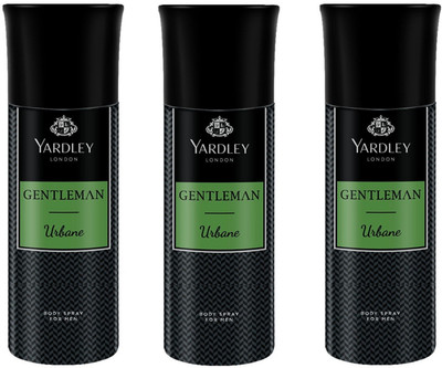 

Yardley London Gentleman Urban Body Spray For Men 150ML Each (Pack of 3) Body Spray - For Men(450 ml, Pack of 3)