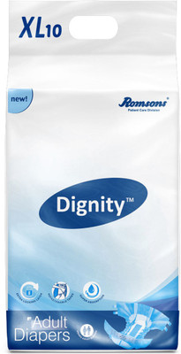 

Dignity Adult Diapers 10 pcs, Waist Size 40"-55" Adult Diapers - XL(10 Pieces)