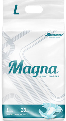 

Magna Adult Diaper 10 Pcs, Waist Size 38”- 50” Adult Diapers - L(10 Pieces)