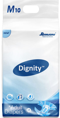 

Dignity Adult Diapers 10 pcs, Waist Size 28"-48" Adult Diapers - M(10 Pieces)
