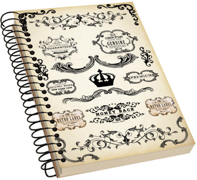 

HUGGY PANDAS A5 Notebook(Vintage Acrylic Notebook, Multicolor)