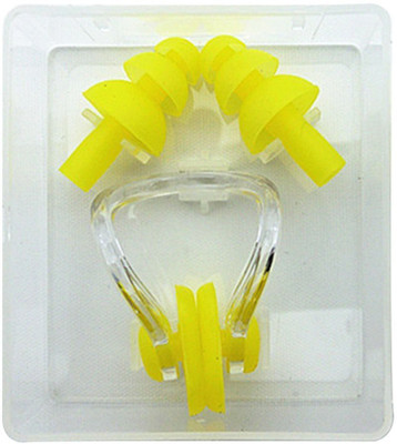 

QUINERGYS ™ Warm Yellow - Universal Swimming Silicone Ear Plugs and Nose Clip for Children Ear Plug & Nose Clip(Yellow)