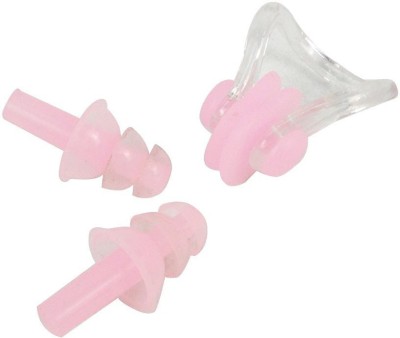 

QUINERGYS ® Tango pink - Swimming Nose Clip, Swimming Ear Plugs, Rosa Schleife Ear Plug & Nose Clip(Pink)