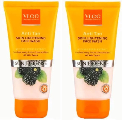 

VLCC Anti Tan Skin Lightening Face Wash Pack Of 2 (100 g) Face Wash(200 g)