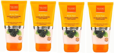 

VLCC Anti Tan Skin Lightening Face Wash Pack Of 4 (100 g) Face Wash(400)