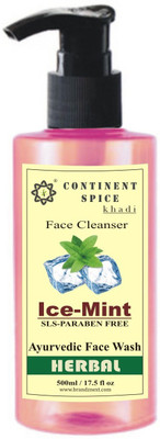 

Continent Spice Khadi Ice Mint Face & Body Wash - CS682005 Face Wash(500 ml)