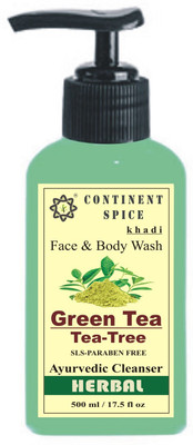 

Continent Spice Khadi Green Tea Tea-Tree Face & Body Wash - CS682005 Face Wash(500 ml)